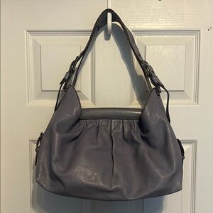 Fendi Borsa Doctor Hobo Light Gray Leather